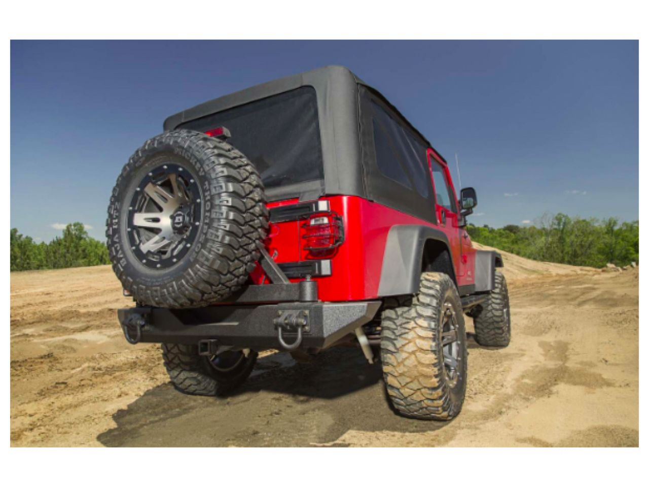 Rugged Ridge XHD Bumper Tire Carrier,Rear;76-06 Jeep CJ/Wrangler YJ/TJ