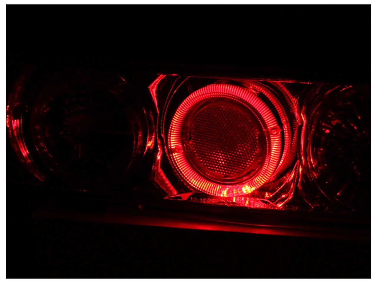 Anzo 1990-1993 Acura Integra Tail lights Black w/ Halo