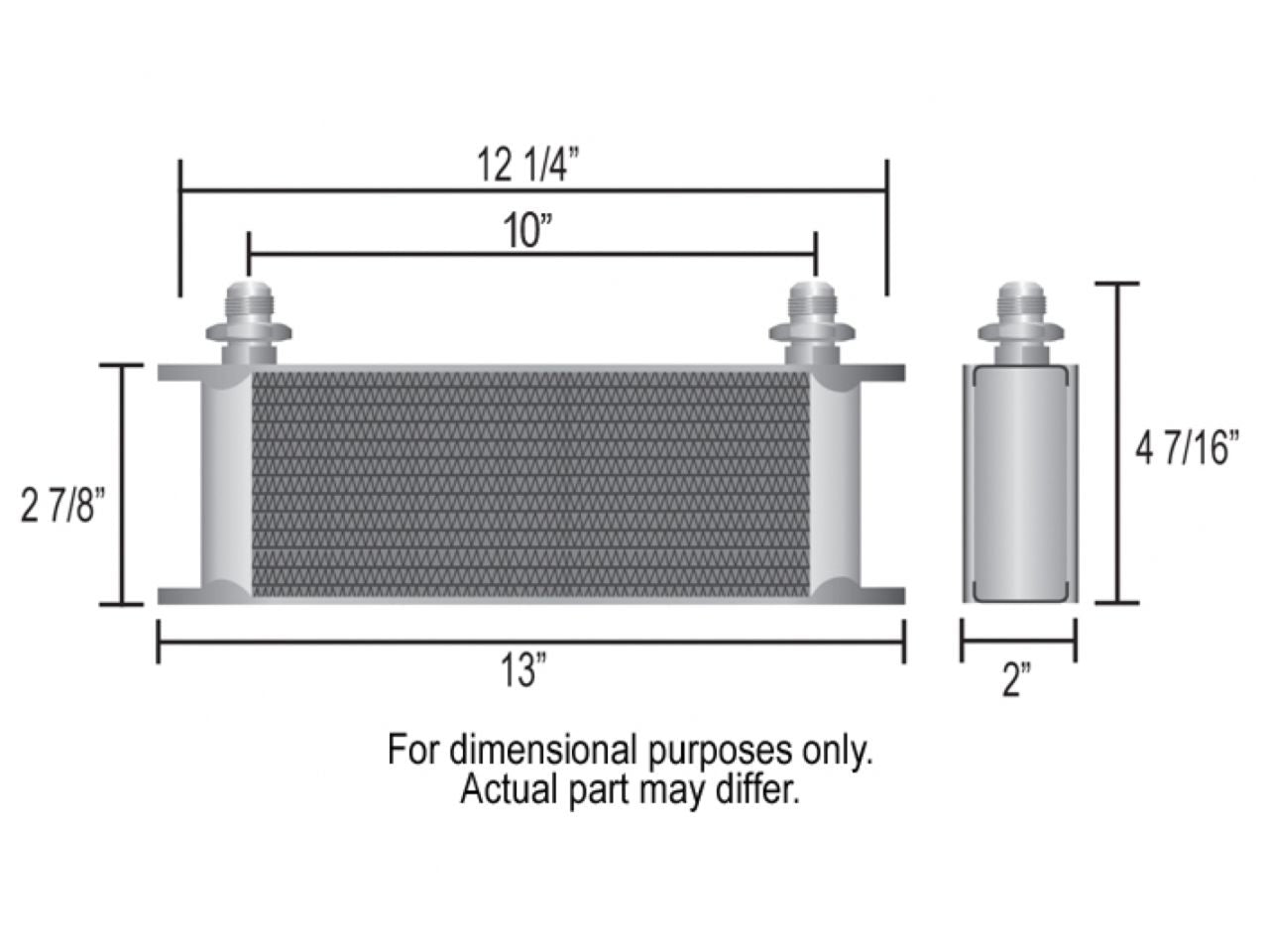 Derale 10-Row Stack Plate Trans Cooler Kit (-6AN)