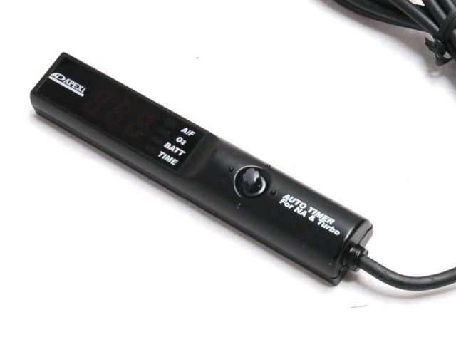 APEXi Full Auto Turbo Timer Black w/ Amber Lighting