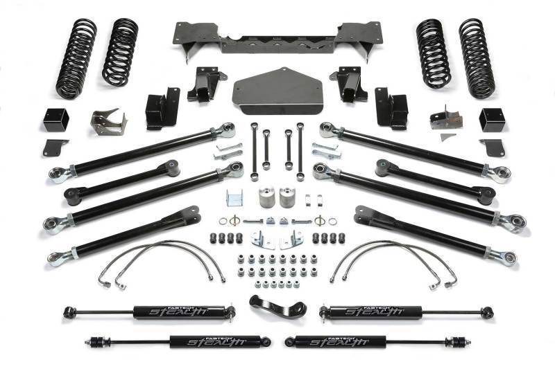 Fabtech 07-18 Jeep JK 4WD 2-Door 3in Crawler LT System w/Stealth Shocks K4059M Main Image