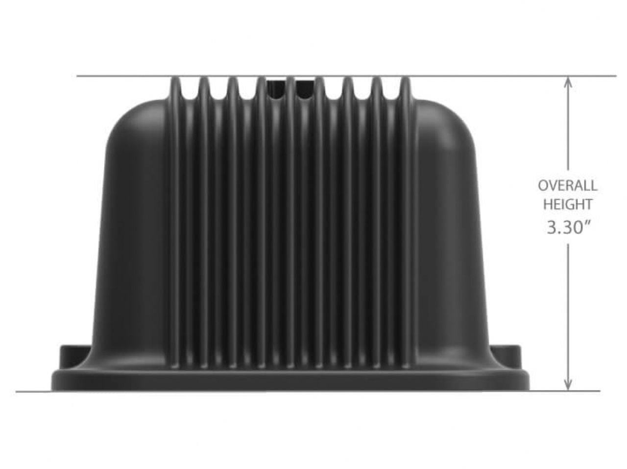 Holley SBC Valve Cover, Finned, Chevy Script Black