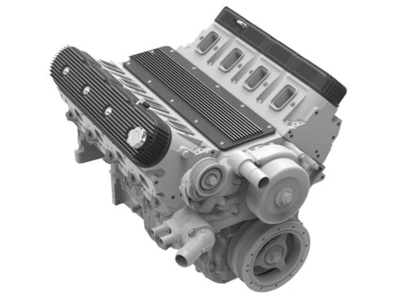 Holley Ls Valley Cover - Finned