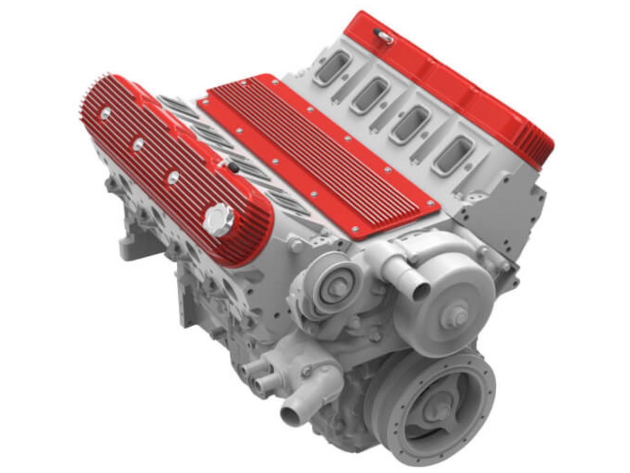 Holley Ls Valley Cover - Finned