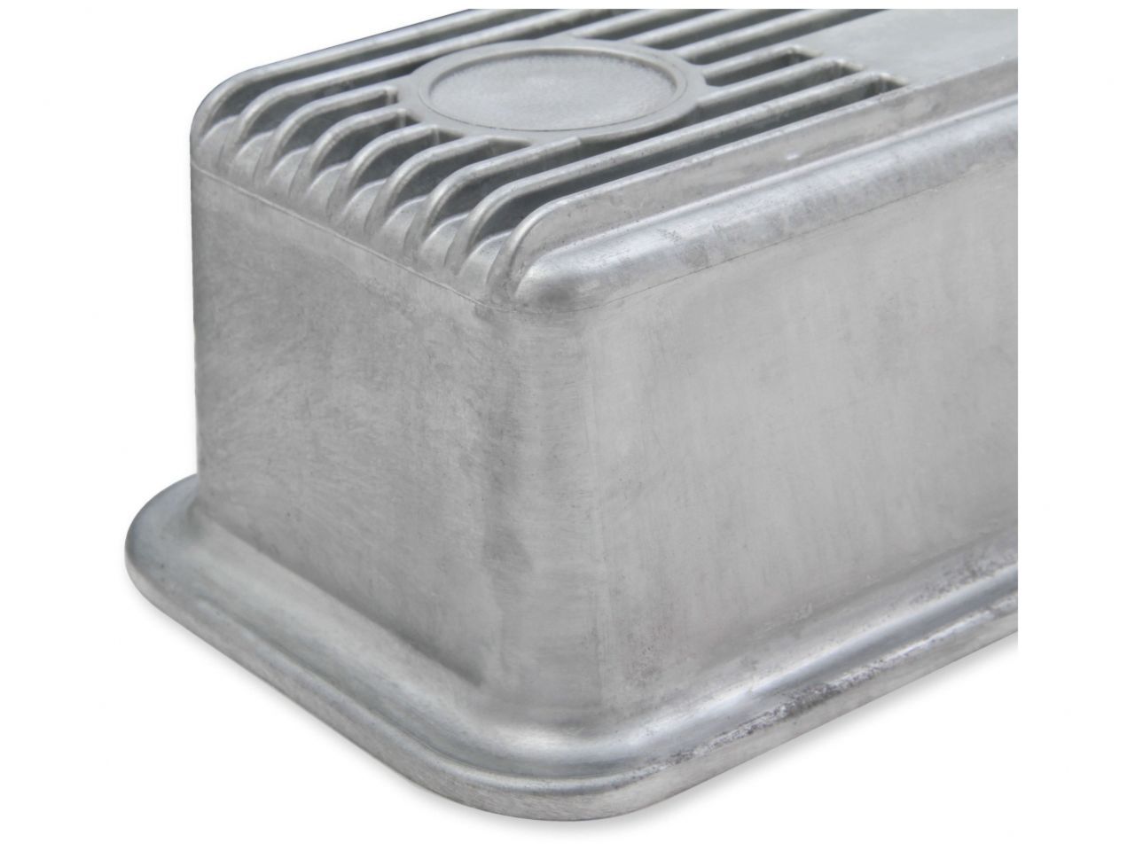 Holley M/T Valve Covers for Small Block Chevy Engines - Natural Cast Finish