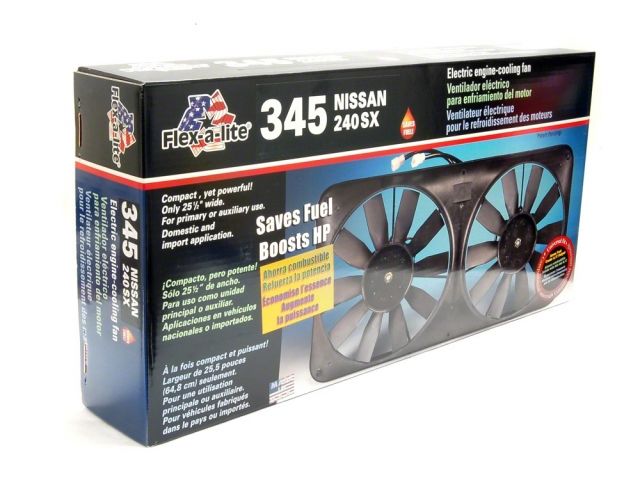 Flexalite x-A-Lite FAL-345 Dual 11in. Electric Fans Nissan 89-98 240SX
