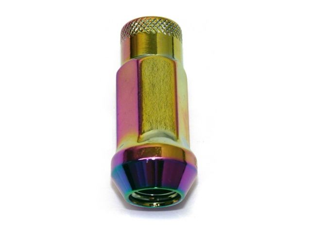 Muteki SR48 Extended Racing Lug Nuts M12x1.25mm Neo Chrome 20pcs