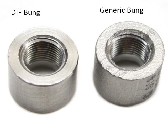 Diftech Stainless Steel Bung Fitting 1/8 Inch NPT