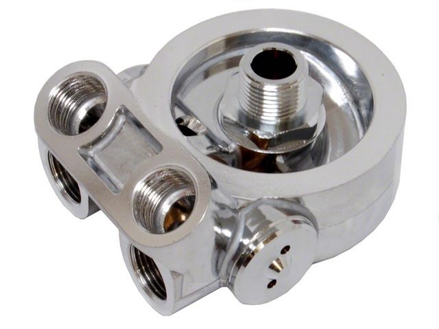 GReddy 12401123 Engine Oil Block Adapter 3/4 x 16UNF -10AN Fittings