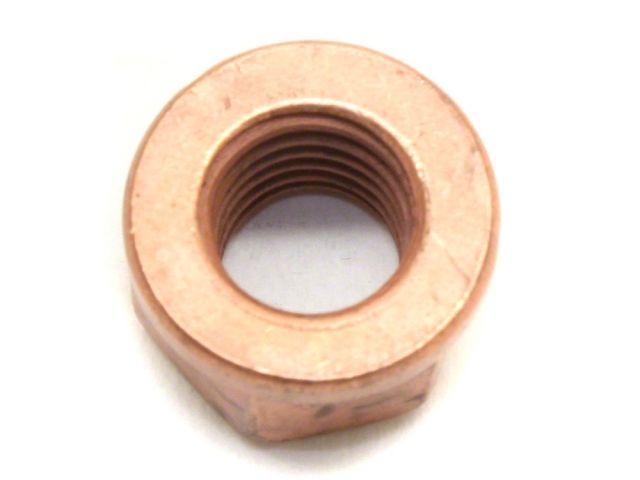 Diftech Copper Metric Flange Exhaust Lock Nut M10 x 1.5
