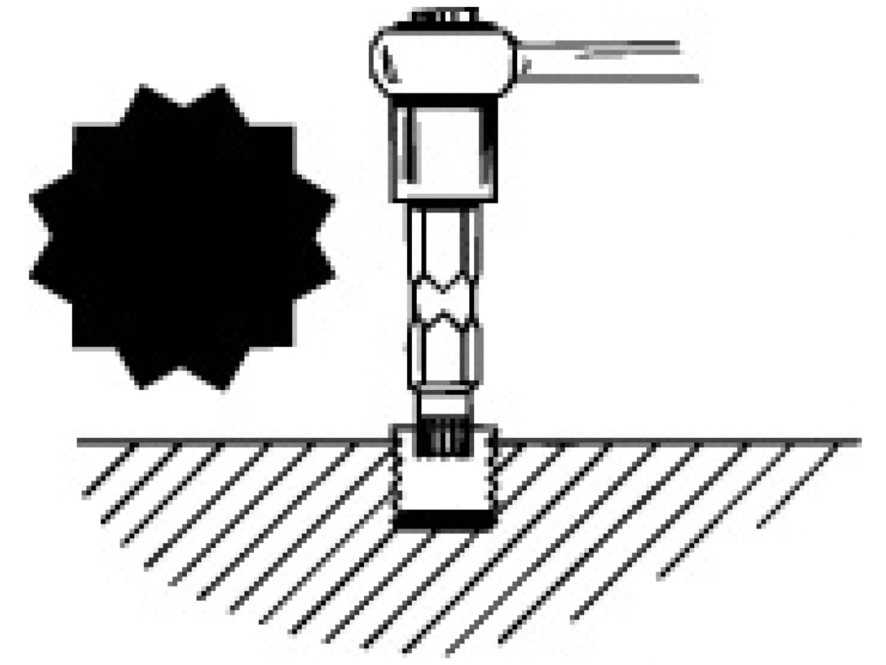 Lisle 12 Point Bit Set 4Pcs.