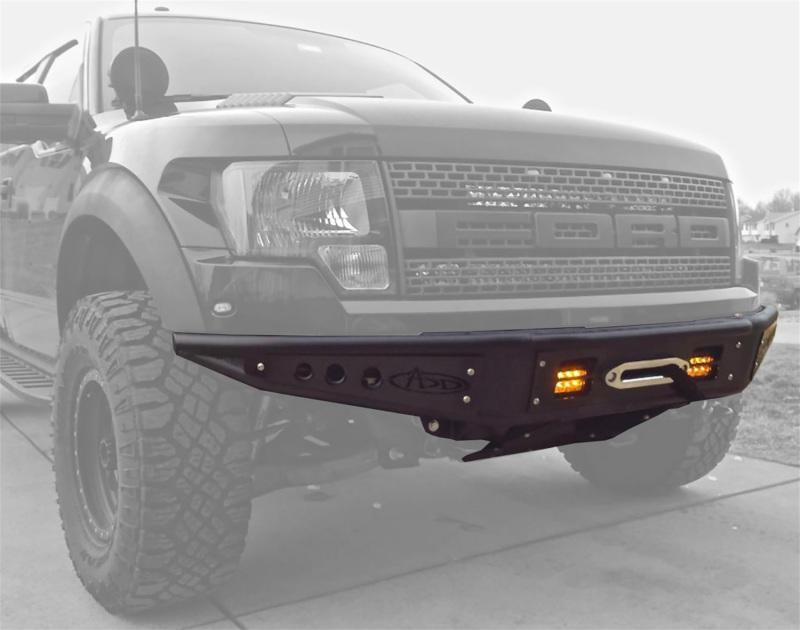 Addictive Desert Designs 10-14 Ford F-150 Raptor Venom Front Bumper w/ Winch Mount F012013010103 Main Image
