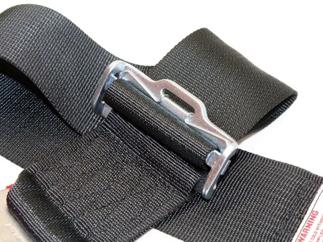 Simpson Racing Bolt In Camlock 55" Seat Belt Pull Down Restraint Black