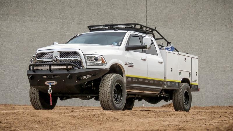 Addictive Desert Designs 10-18 Dodge RAM 2500 HoneyBadger Front Bumper w/ Winch Mount F517355000103 Main Image