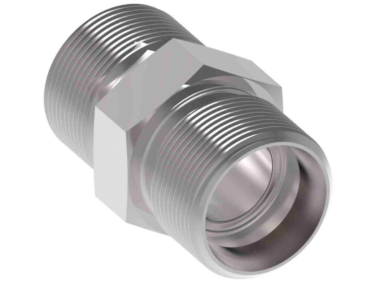 Aeroquip Union Reducer; -10AN Dash To -08AN Dash; Aluminum; Black Anodized