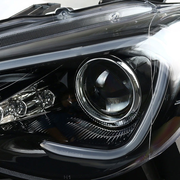 SEQUENTIAL SIGNAL PROJECTOR HEADLIGHTS- GLOSSY BLACK