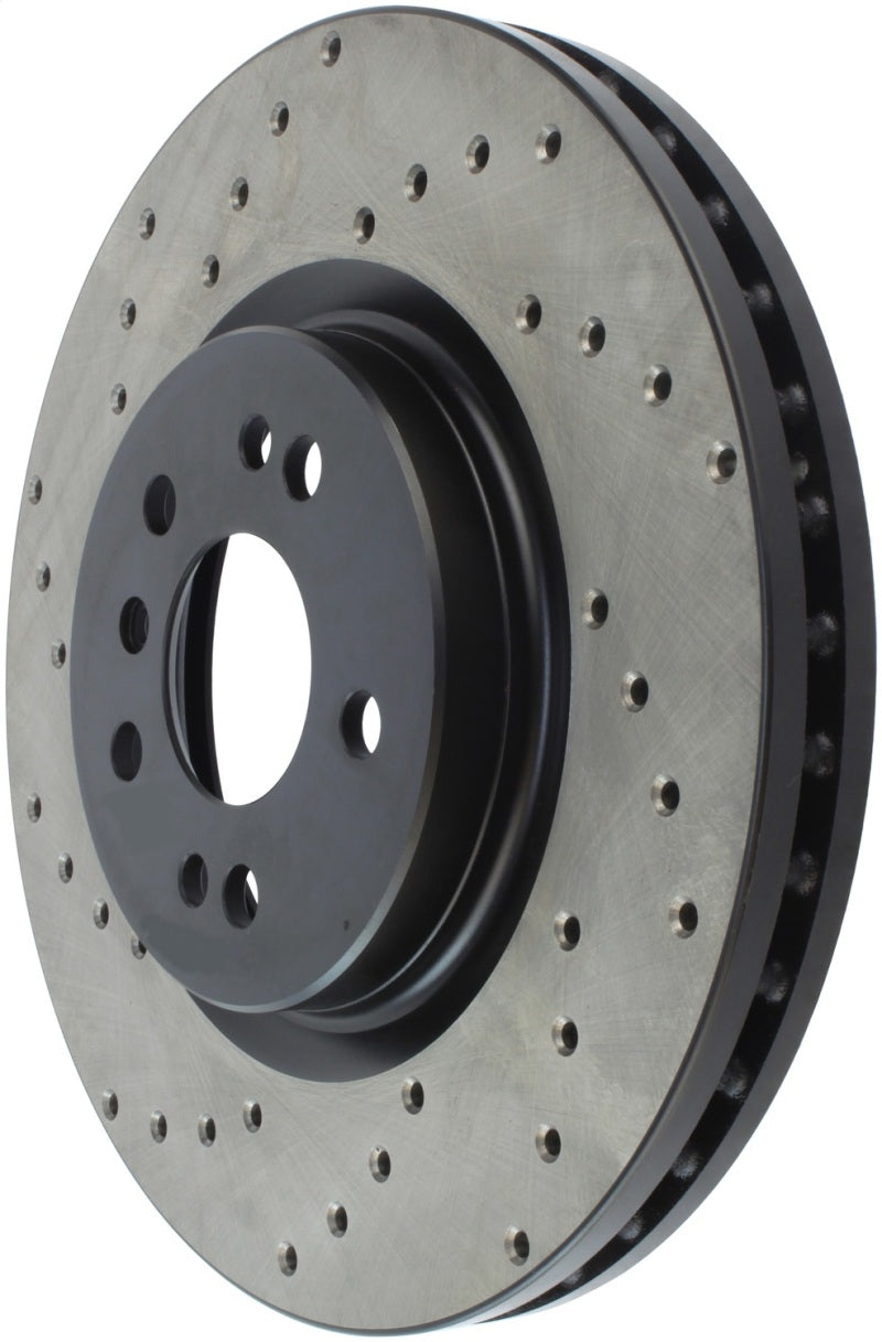 StopTech Sport Cryo Cross Drilled Brake Rotor; Front Left