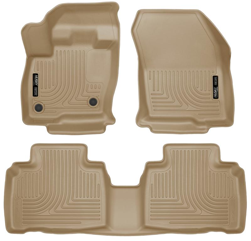 Husky Liners 2015 Ford Edge WeatherBeater Front & 2nd Row Combo Tan Floor Liners 98783 Main Image