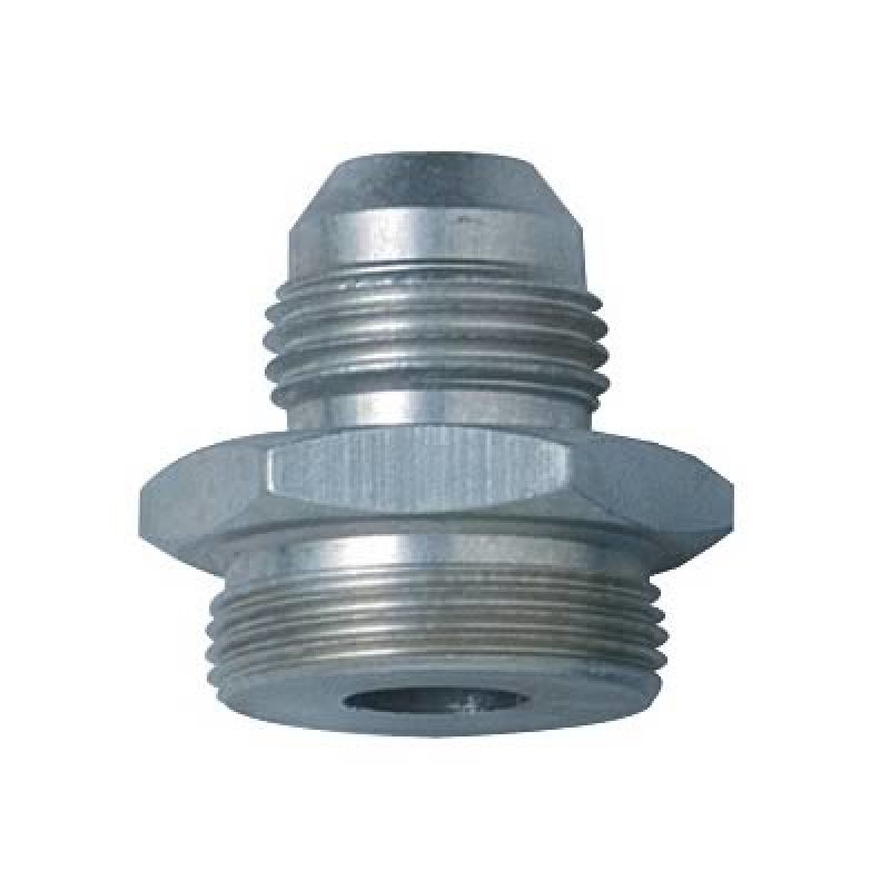 Fragola -6AN x 11/16-18 Male Adapter-P/S - Clear 491959-CL