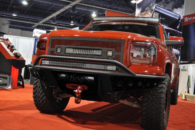 Addictive Desert Designs 14-15 GMC Sierra 1500 Stealth Front Bumper w/ Winch Mount F422932680103 Main Image