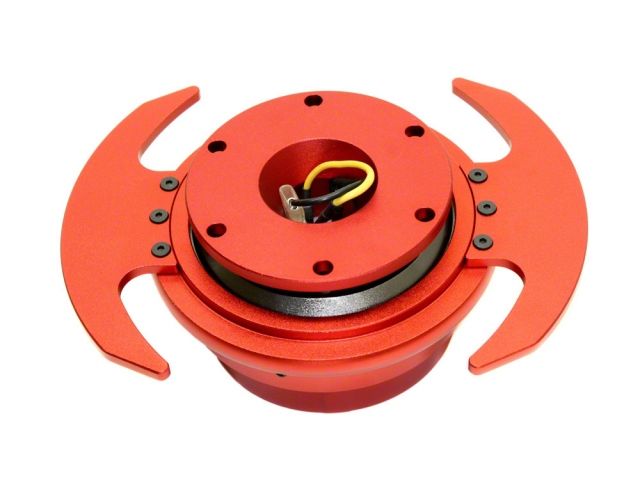 NRG 3.0 Quick Release Kit Red Metal Body Red Ring with Handles