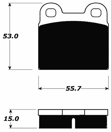 Porterfield Brake Pads for 1967 PORSCHE 912