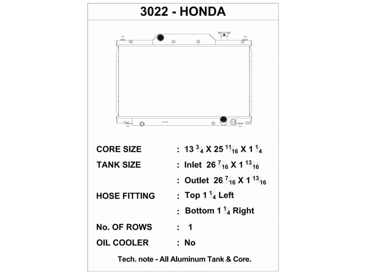 CSF Radiators 3022 Item Image