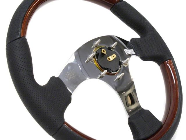 NRG Classic Wood Grain Wheel 350mm 3 Spoke