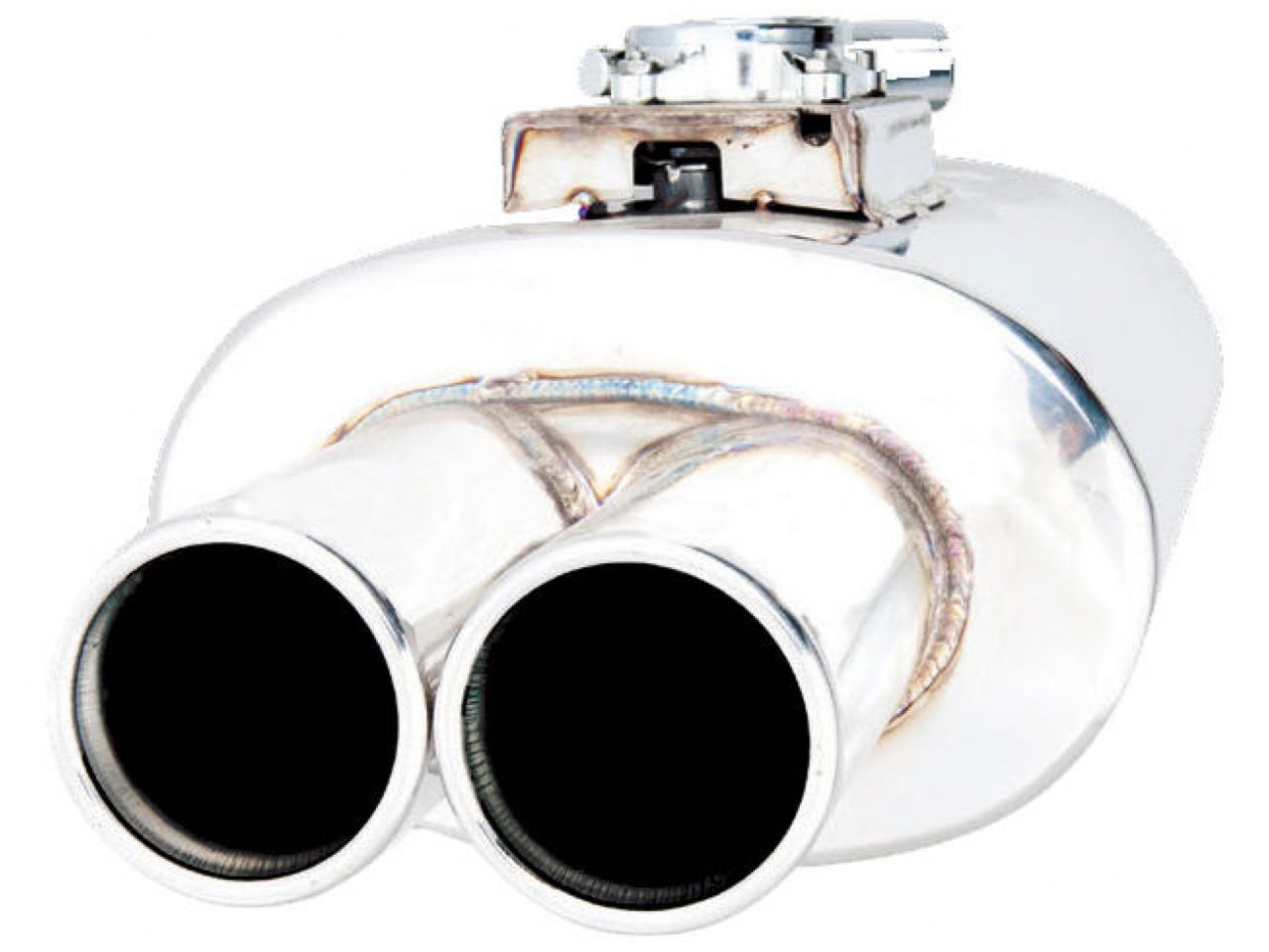 XForce Varex Universal Oval 6"X10" 16" Body Length,3" Flanged Inlet,Twin 3"