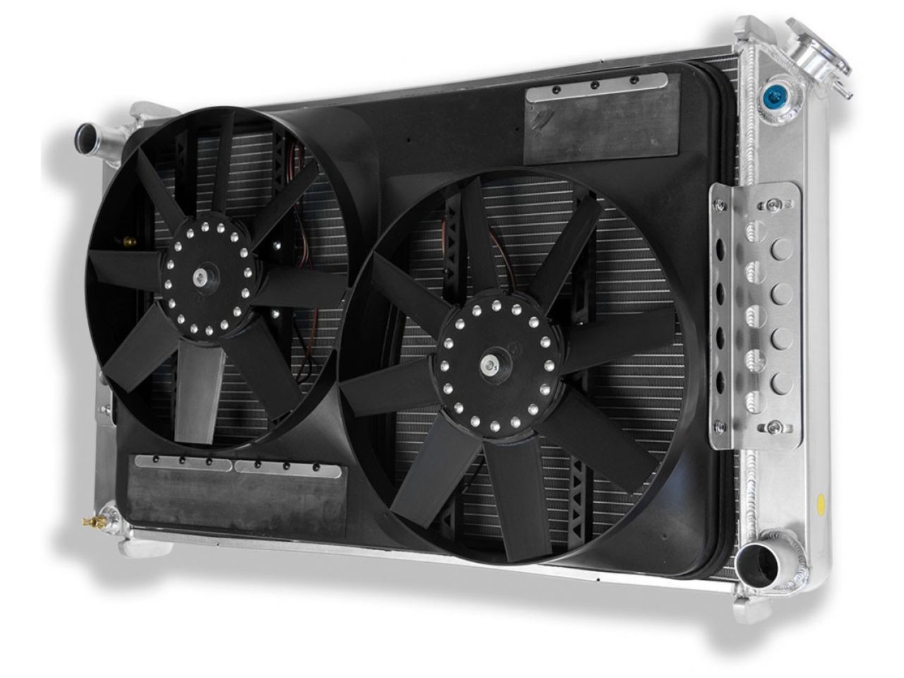 Flexalite Extruded Core Radiator and Dual Electric Fans 1973-1987 Full Size 1/2