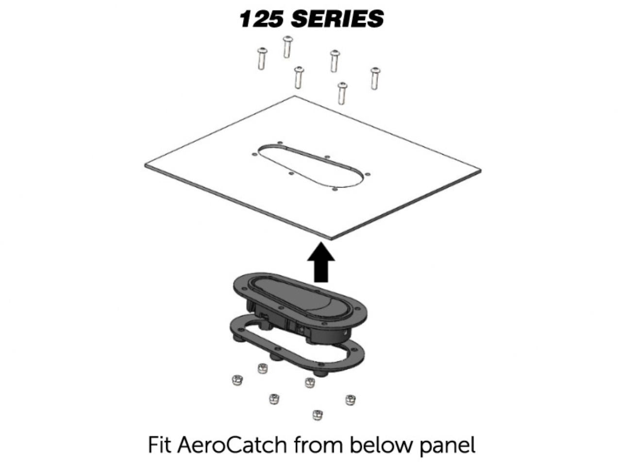 Aerocatch 1 Below Panel Locking Xtreme