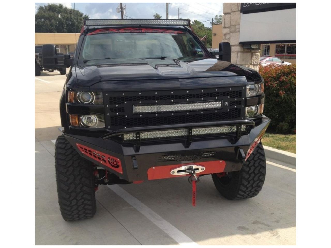 Addictive Desert Designs 2015 - UP Chevy 2500/3500 Honeybadger Winch Front Bumper
