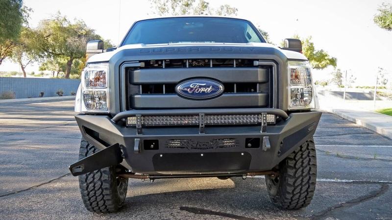 Addictive Desert Designs 11-16 Ford F-250 Super Duty HoneyBadger Front Bumper w/ Storage Box F067405030103 Main Image