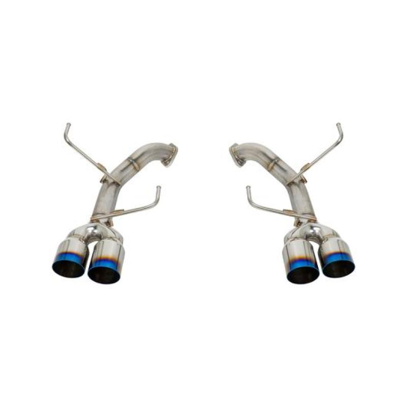 Remark 11-14 Subaru WRX/STI GR (GV) Sedan Axle Back Exhaust w/Burnt Stainless Steel Single Wall Tip RO-TTGV-S