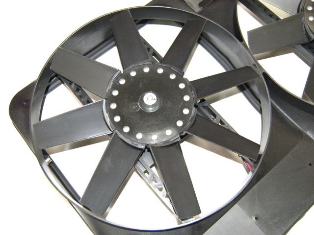 Flexalite 27" Electric Fan Dual Fans; Puller; Universal Bracket Mount; w/Air Con