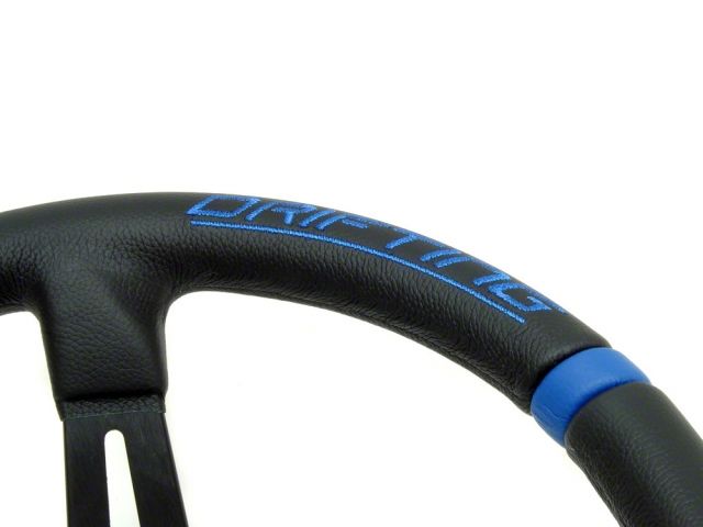 Momo TUNING - STEERING WHEELS, Drifting 33, Black Leather, Blue Inserts, Bl