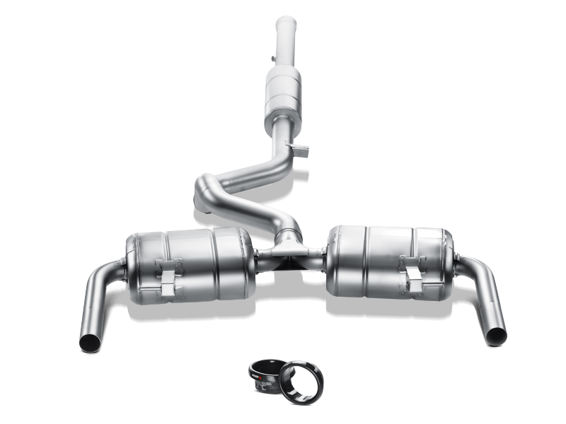 Akrapovic 09-12 Renault Clio III RS 0 Evolution Line Cat Back (SS) w/ Carbon Tips S-RECL3RS Main Image