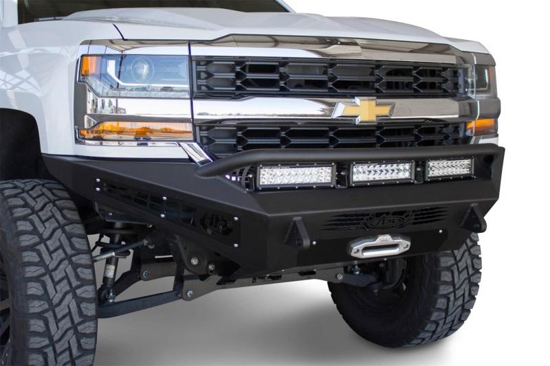 Addictive Desert Designs 16-18 Chevy Silverado 1500 HoneyBadger Front Bumper w/ Winch Mount F367382840103 Main Image
