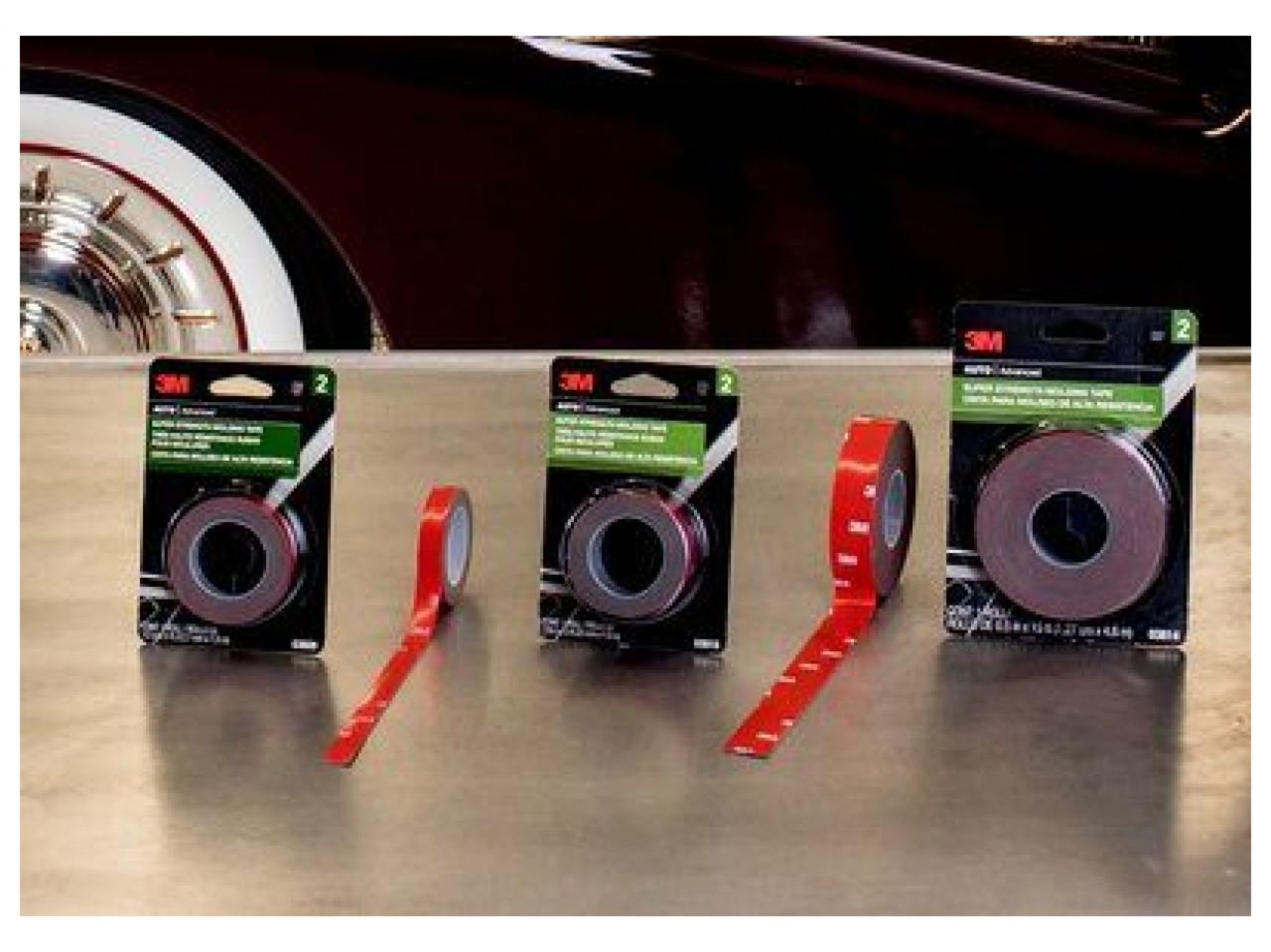 3M Super Strength Molding Tape,1/2 In x 15 Ft, 24 Per Case