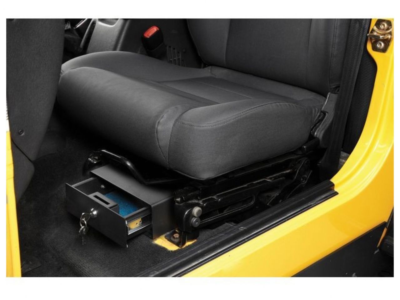 Bestop Underseat Storage Lockbox for Jeep 97-06 Wrangler, Black