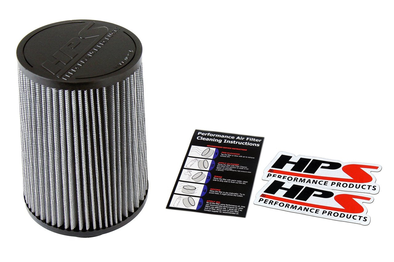 HPS Air Filter 2.75" ID, 7" Element Length, 8.25" Overall Length, HPS-4335