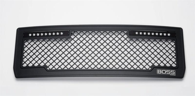 Putco 14-15 GMC Sierra LD - Lighted Boss Grille (w/ Qty 2 - 10in Luminx Light Bars) 270512BL Main Image