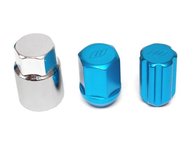 Work Wheels Wheels RS Lug Nuts 12 X 1.50 Aluminum Close End Blue