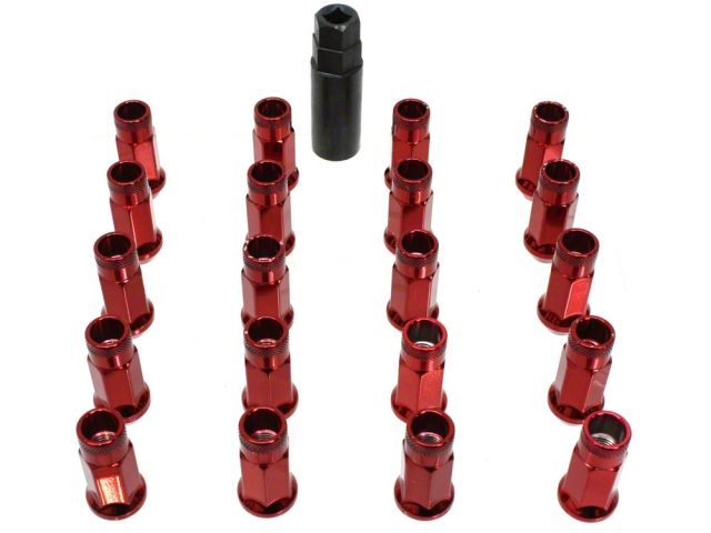 Muteki SR48 Extended Racing Lug Nuts M12x1.25mm Red 20pcs