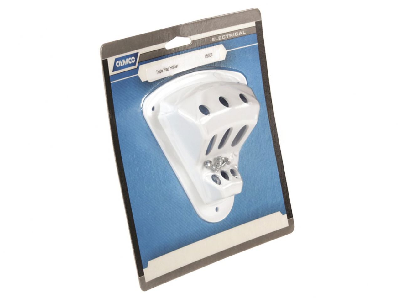 Camco Flag Holder - 3 Hole, ScrewMount 3"W x 5"H