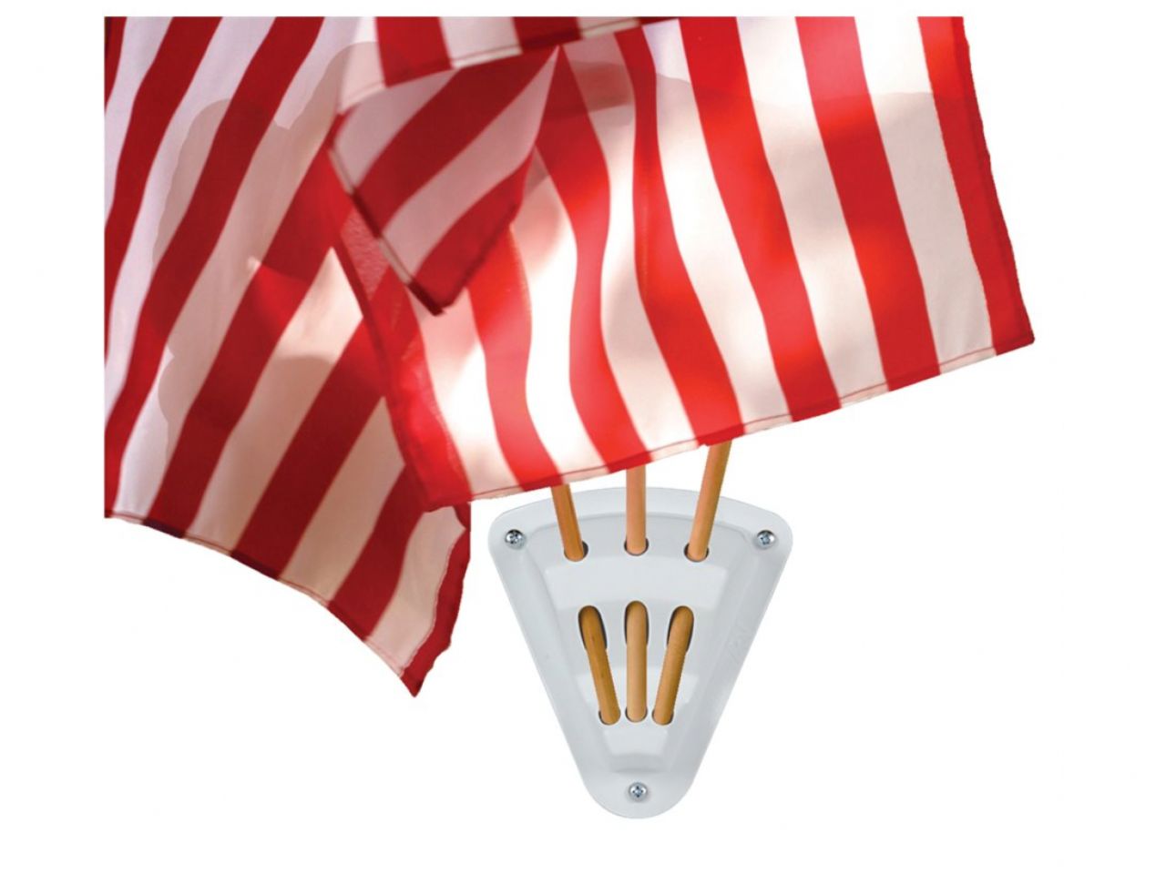 Camco Flag Holder - 3 Hole, ScrewMount 3"W x 5"H