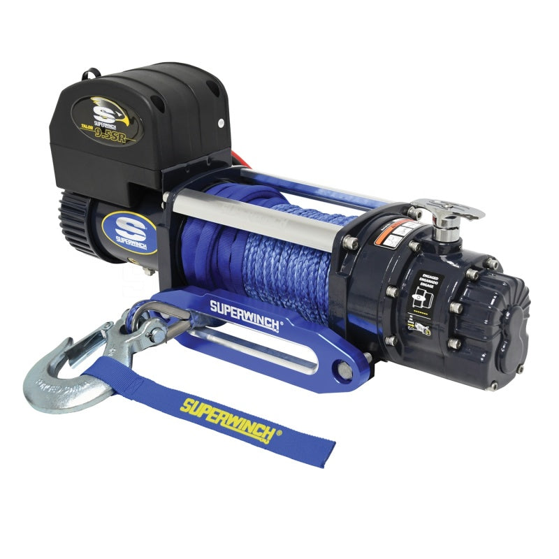 Superwinch 9500 LBS 12 VDC 3/8/in x 80ft Synthetic Rope Talon 9.5SR Winch 1695201