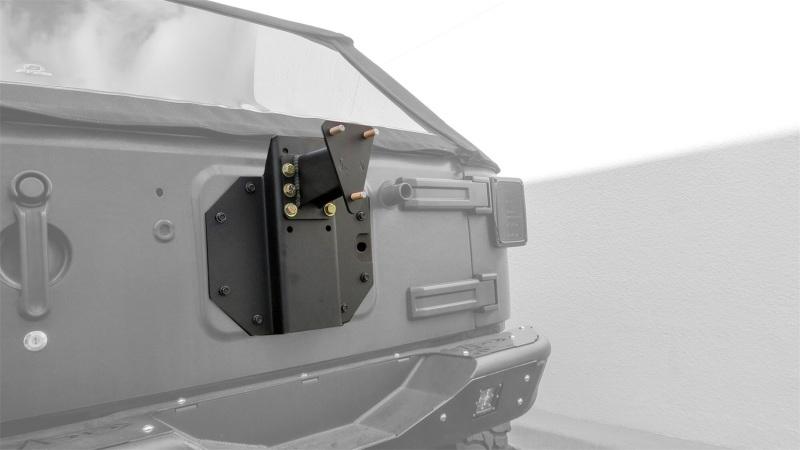 Addictive Desert Designs 07-18 Jeep Wrangler JK Rear Gate Tire Holder - Adjustable T95910NA01NA Main Image
