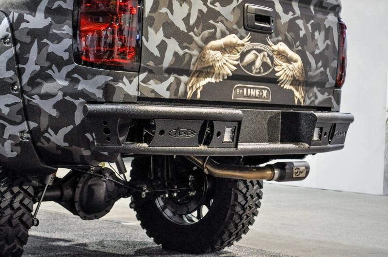 Addictive Desert Designs 14-18 Chevy Silverado 1500 Dimple R Rear Bumper R2823012801NA Main Image