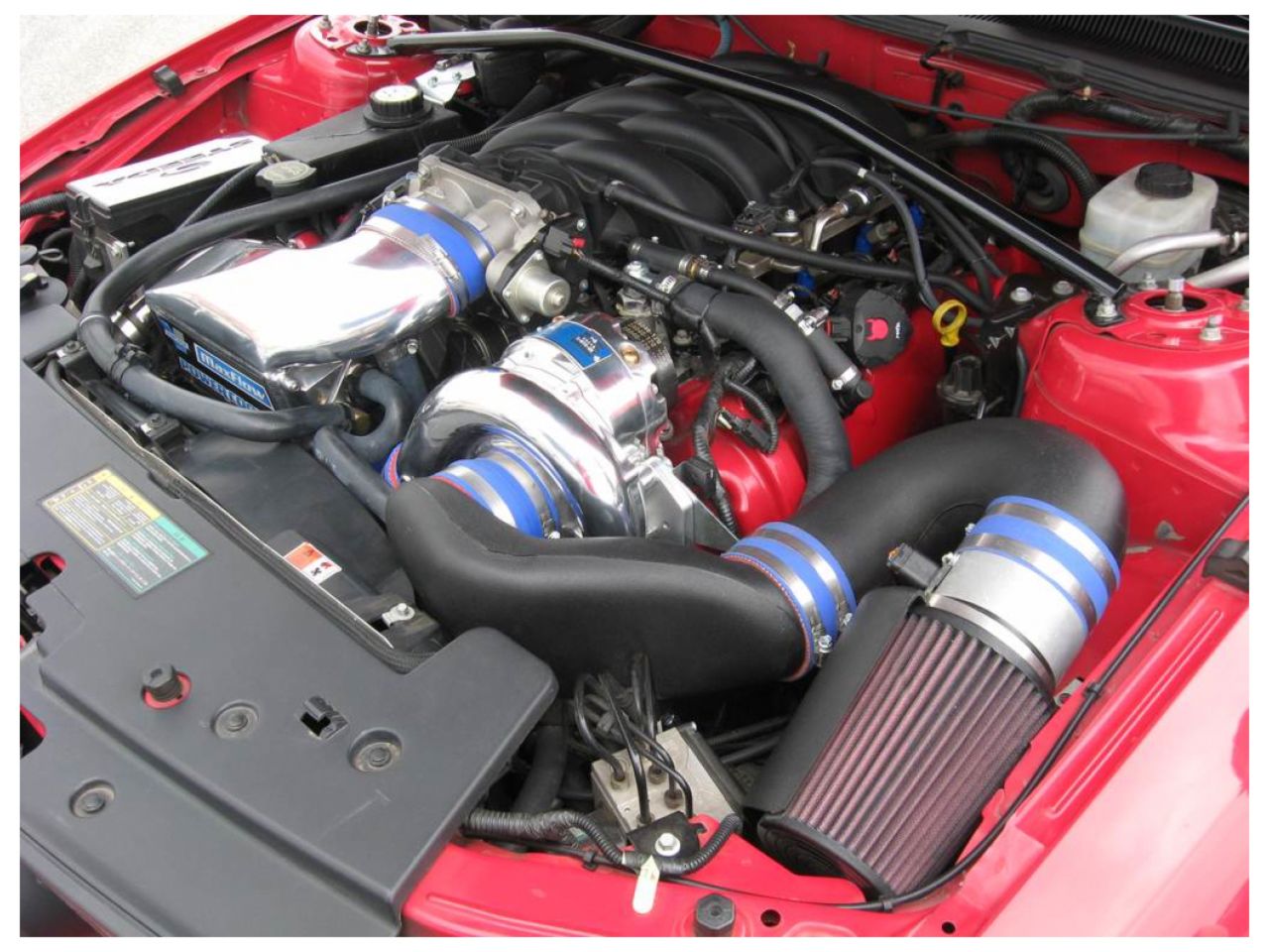 Vortech 2005-2006 Ford Mustang 4.6 GT System w/V-2 Si & Charge Cooler, Satin